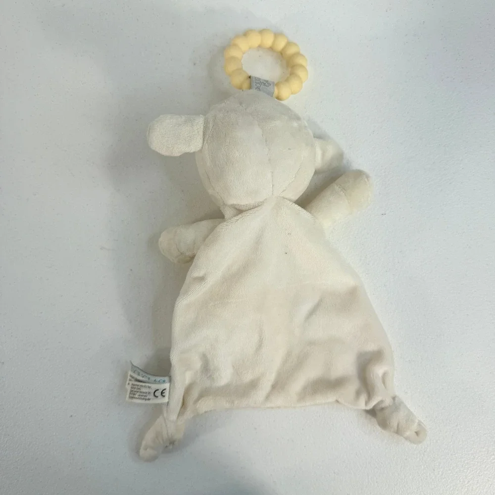 Douglas Baby OS Lamb‎ Snuggler Lovey Teether Toy Cream 6387 Cuddle Toys